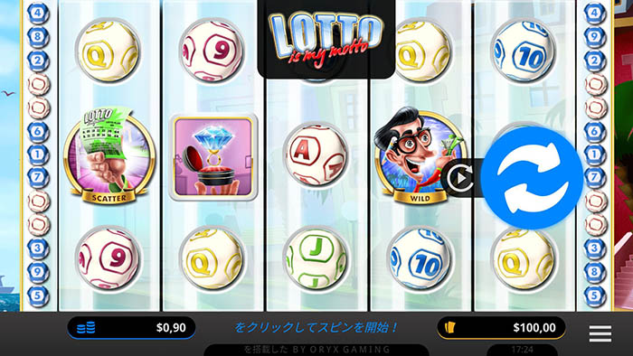 「Lotto is my Motto」の遊戯画面