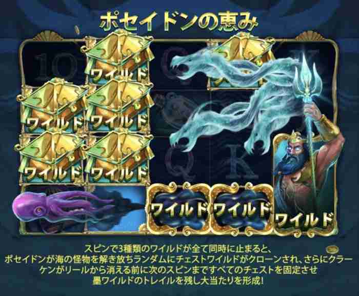 HOARD OF POSEIDON機能説明画面