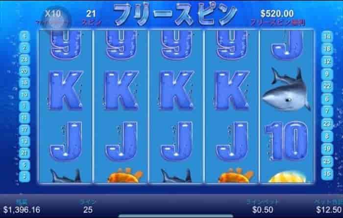 9・K・Jが４リール目まで揃って$500！