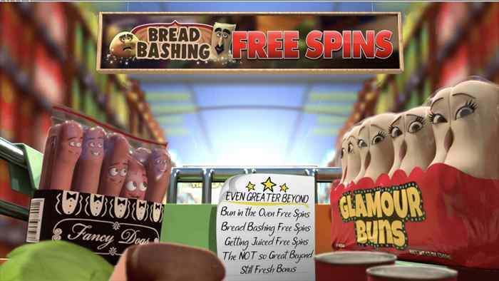 Bread Bashing Free Spins獲得画面