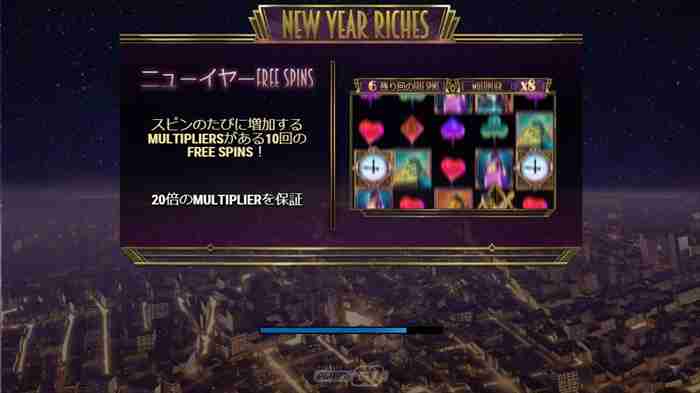 『NEW YEAR RICHES』機種説明画面