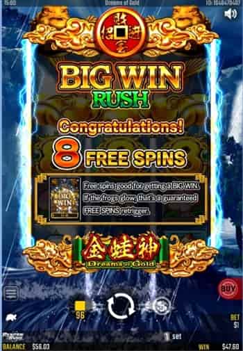 Big Win Rushに突入